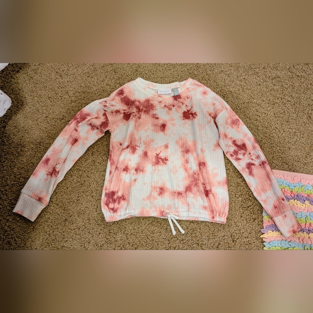 Girls Tie-Dye Winter Knit Shirt